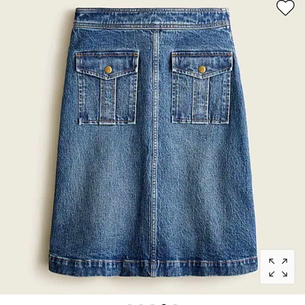JCrew Denim Pocket Skirt